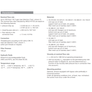 Filtr AS, Rozmiar filtra: D1-G3/4"