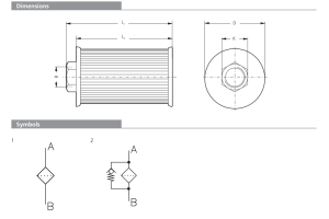 Filtr AS, Rozmiar filtra: D1-G3/4"