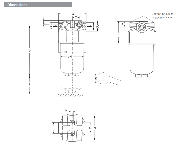 Filtr SFL, Rozmiar filtra: 1.1/16"-2UN