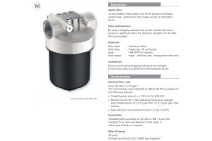 Filtr SFL 040 075, Rozmiar filtra: 1.5/8"-12UN