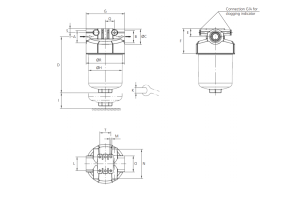 Filtr SFL 040 075, Rozmiar filtra: 1.5/8"-12UN