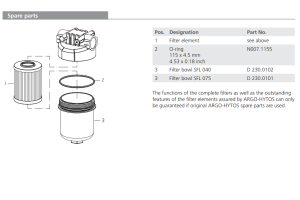 Filtr SFL 040 075, Rozmiar filtra: 1.5/8"-12UN