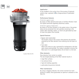 Filtr ES 075, Rozmiar filtra: D1-G1"