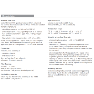Filtr ES 075, Rozmiar filtra: D1-G1"