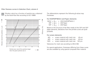 Filtr ES 075, Rozmiar filtra: D1-G1"