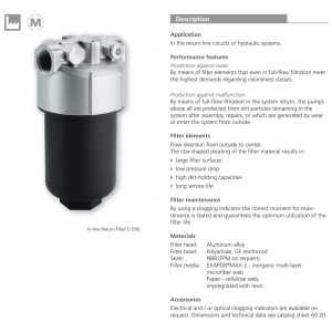 Filtr D090 D100, Rozmiar filtra: D2-G3/4"