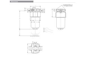 Filtr D090 D100, Rozmiar filtra: D2-G3/4"
