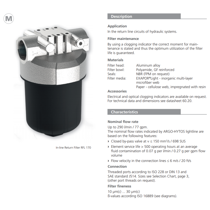 Filtr RFL 170 RFL 230