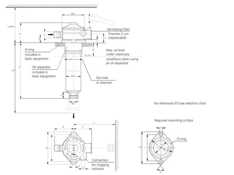 Filtr FR 043 FR 072, Rozmiar filtra: D2- 20,5 mm