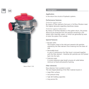 Filtr E094 E103 E143, Rozmiar filtra: D2-G3/4"
