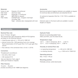 Filtr RFT 103 RFT 143