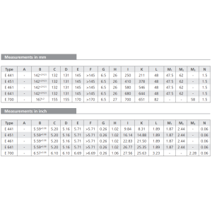 Filtr E 441 E 451 E 461 E 641 E 700