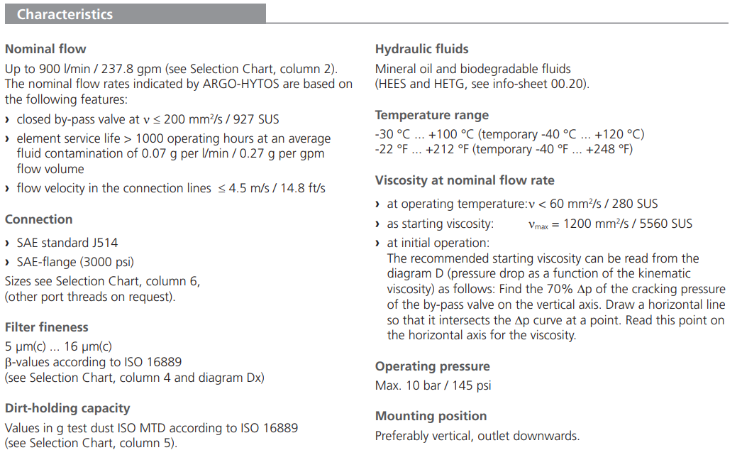 Filtr E 303 E 503 E 703