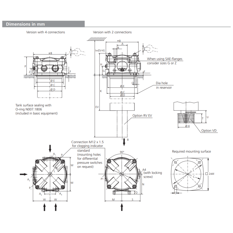 Filtr E 303 E 503 E 703