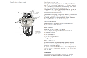 Filtr E 178 E 258, Rozmiar filtra: D2-G1"