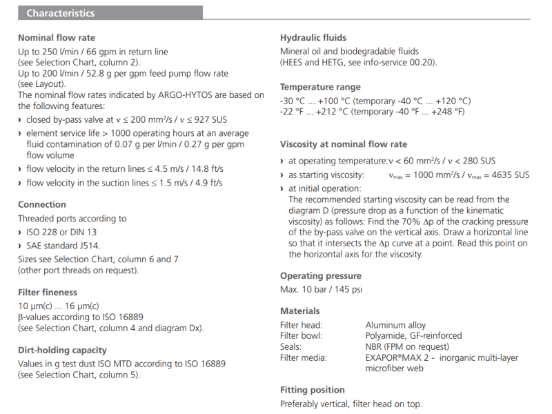 Filtr E 178 E 258, Rozmiar filtra: D2-G1"
