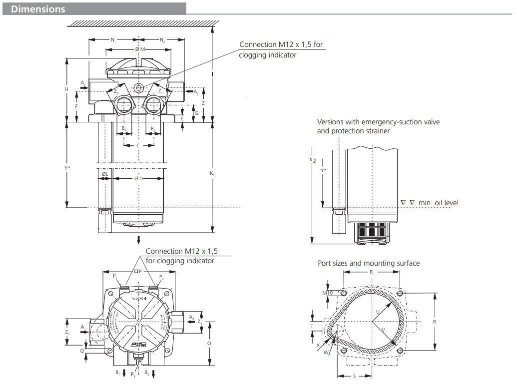 Filtr E 158 E 198 E 248