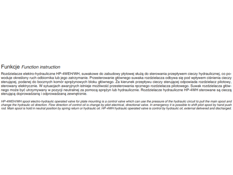 Rozdzielacze płytowe sterowane elektro-hydraulicznie NG10, 