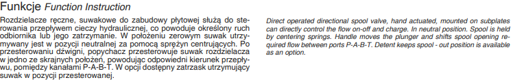 Rozdzielacze płytowe sterowane ręcznie NG06, NG10, NG16, N