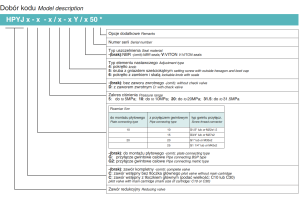 Zawór ciśnieniowy redukcyjny NG10, NG20, Rozmiar CETOP: NG