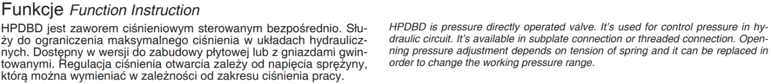 Zawór przelewowy sterowany bezpośrednio, Rozmiar CETOP: NG