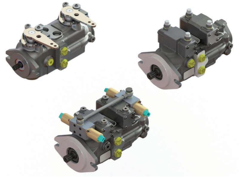 Kompaktowa pompa tandemowa z tłokiem osiowym i zmiennym wyd