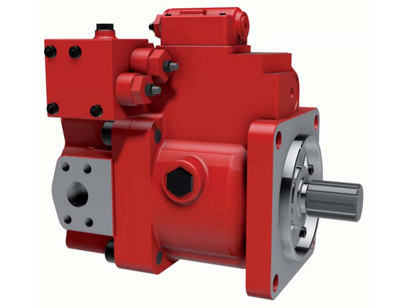 Pompa osiowa tłokowa średniego ciśnienia z układem otwar