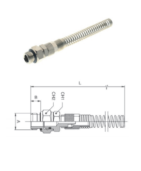 Złącza skręcane do węża spiralnego