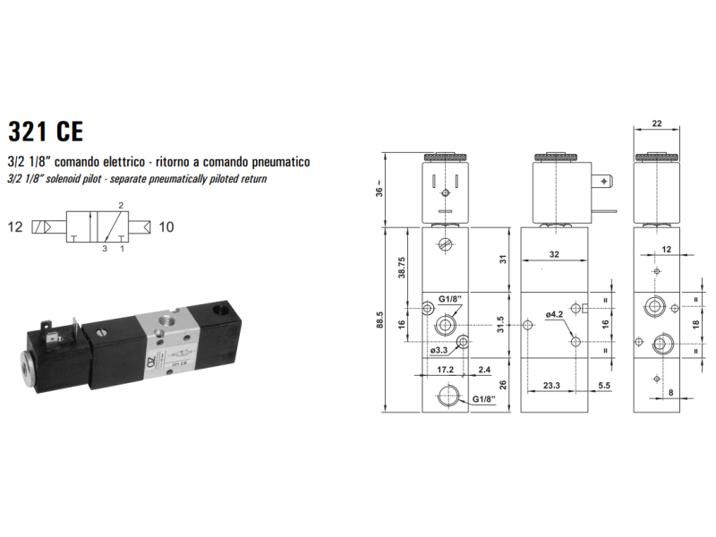 Elektrozawór 321 ME/MEA/CE