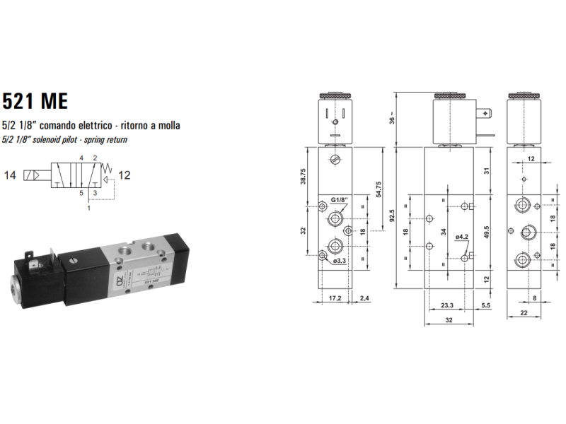 Elektrozawór 521 ME/CE