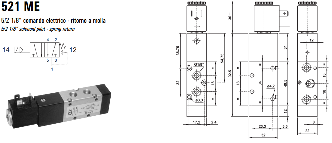Elektrozawór 521 ME/CE