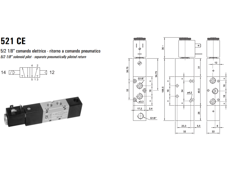 Elektrozawór 521 ME/CE