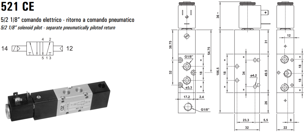 Elektrozawór 521 ME/CE