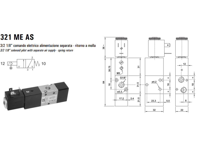 Elektrozawór 321 ME AS