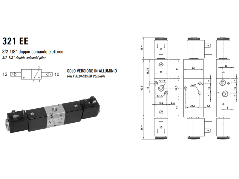Elektrozawór 321 EE/EED/EFP