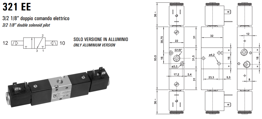 Elektrozawór 321 EE/EED/EFP