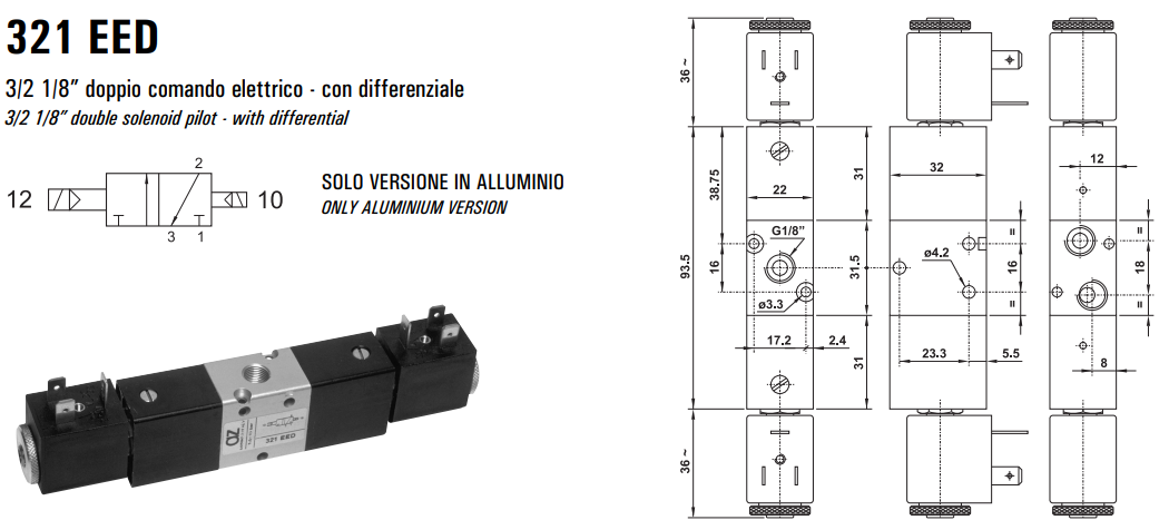 Elektrozawór 321 EE/EED/EFP