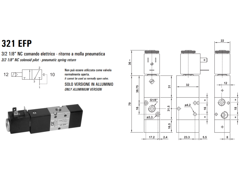 Elektrozawór 321 EE/EED/EFP