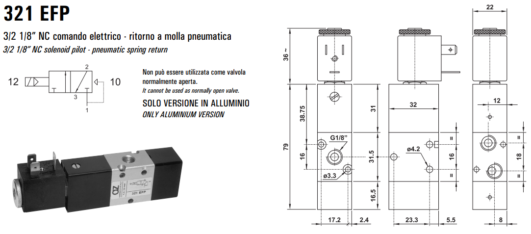 Elektrozawór 321 EE/EED/EFP