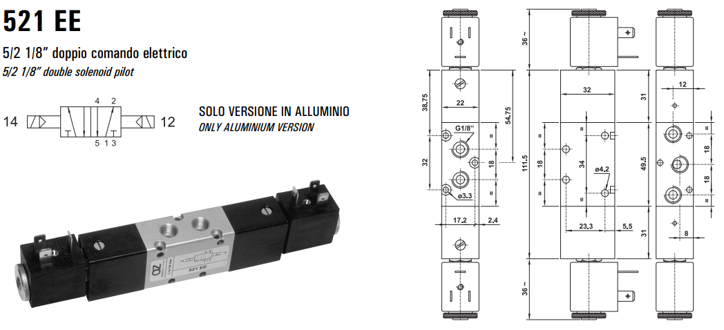 Elektrozawór 521 EE/EED/EFP