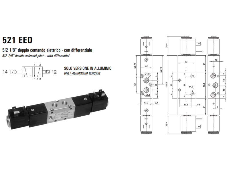 Elektrozawór 521 EE/EED/EFP