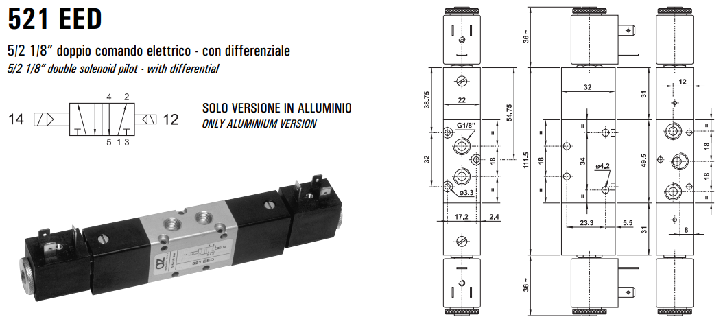 Elektrozawór 521 EE/EED/EFP
