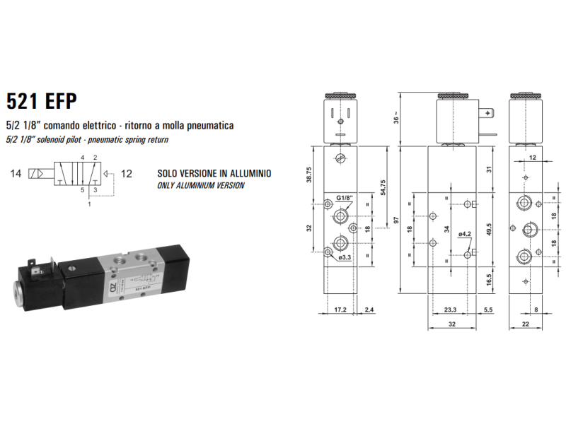 Elektrozawór 521 EE/EED/EFP
