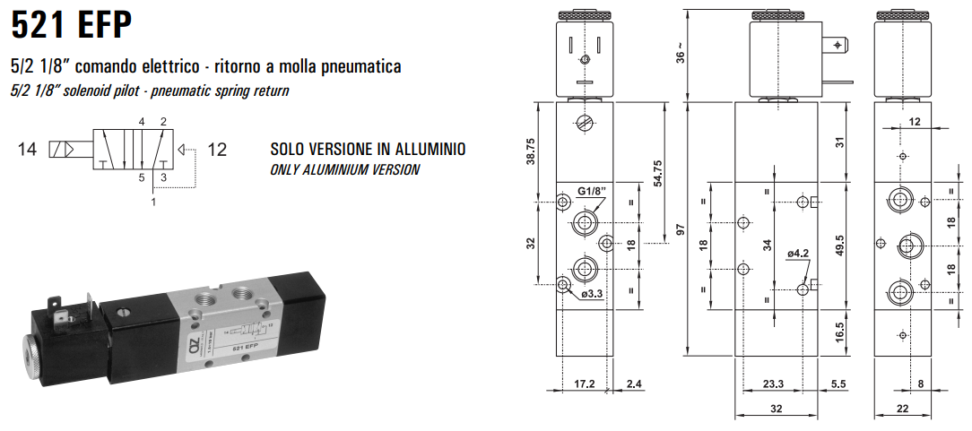 Elektrozawór 521 EE/EED/EFP