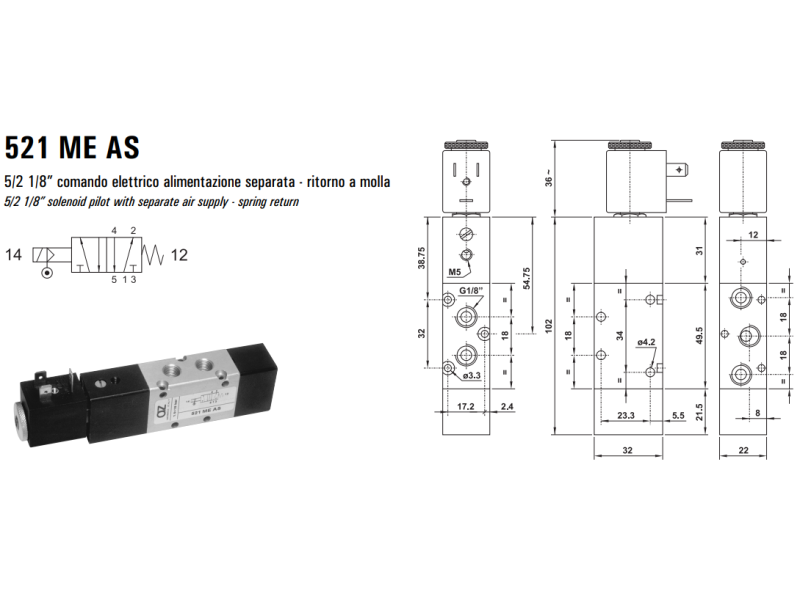 Elektrozawór 521 ME AS