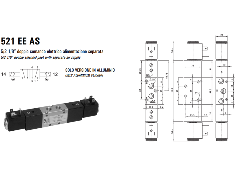 Elektrozawór 521 EE AS