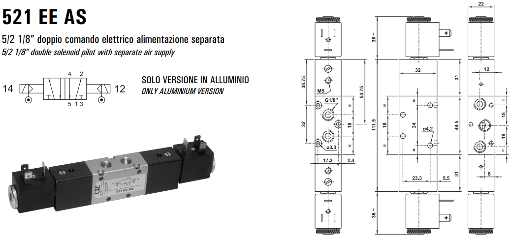 Elektrozawór 521 EE AS