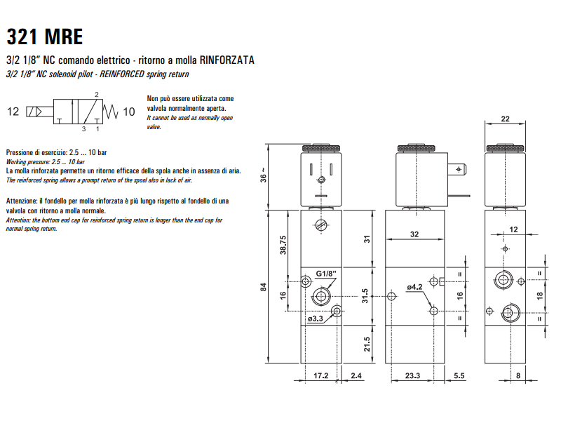 Elektrozawór 321 MRE