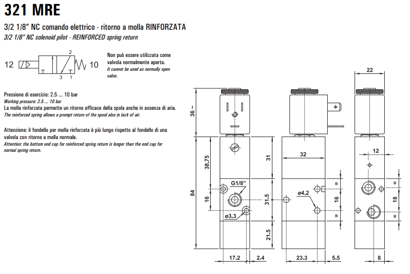 Elektrozawór 321 MRE