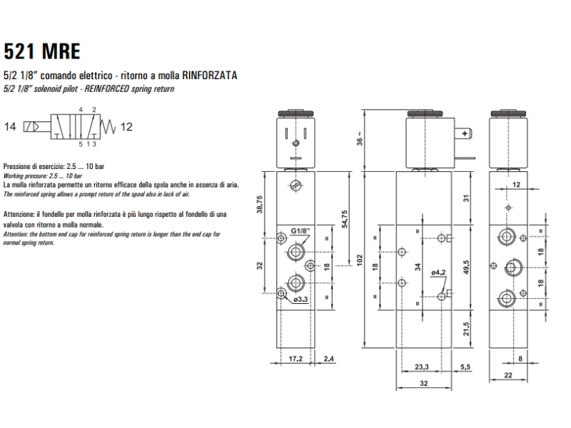Elektrozawór 521 MRE